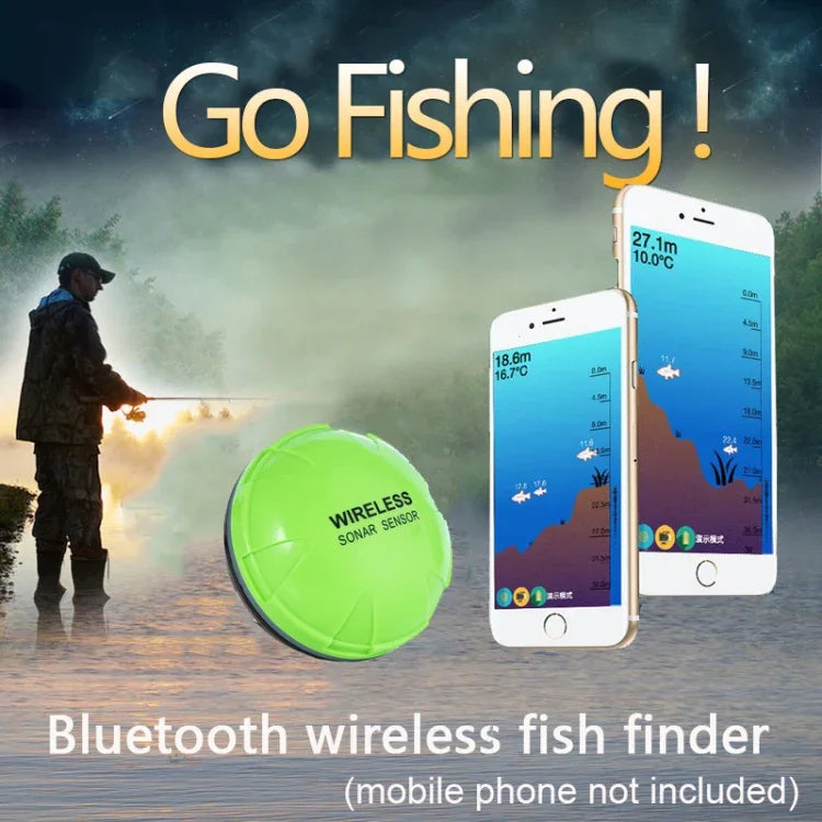 Localizador de Peixes Sem Fios para Telemóvel Sonar Localizador de Peixes APP Localizador de Peixes Subaquático Equipamento de Pesca, APP Localizador de Peixes Subaquático, 2