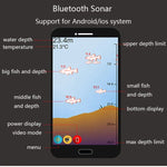 Localizador de Peixes Sem Fios para Telemóvel Sonar Localizador de Peixes APP Localizador de Peixes Subaquático Equipamento de Pesca, APP Localizador de Peixes Subaquático, 2