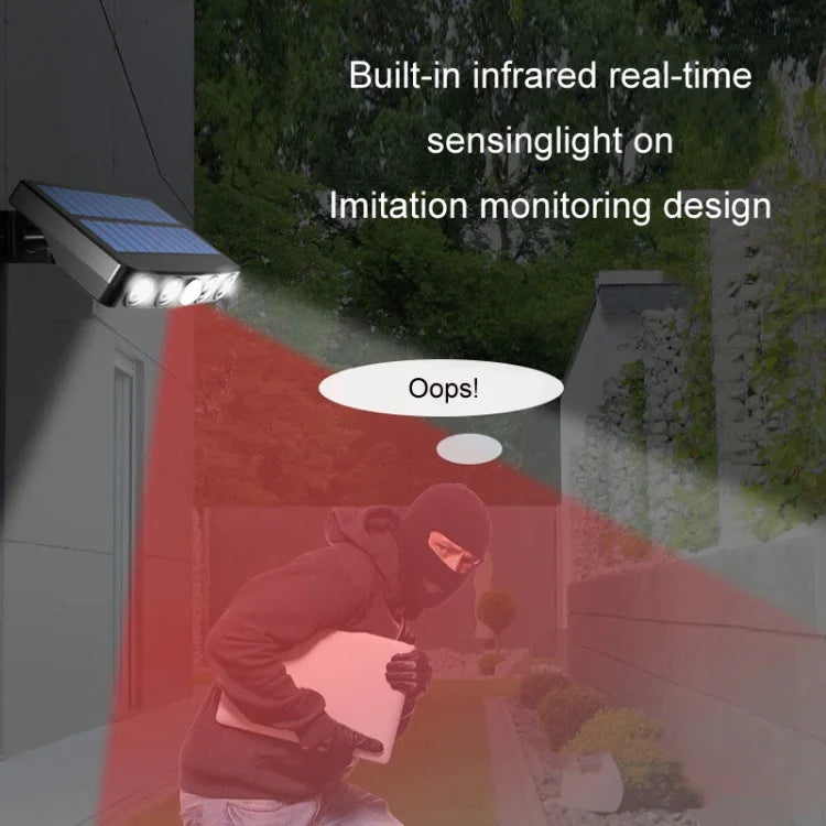 Luz de parede solar impermeável com sensor infravermelho sem fios sem ficha de aterramento, com luz branca, com luz quente, com RGB sem ficha de aterramento