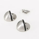 2pcs/pacote Parada de Porta em Aço Inoxidável Sem Perfuração para Armário Superior, Parada de Porta Sem Perfuração