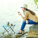 Mesa Dobrável em Liga de Alumínio para Exterior Mesa Dobrável Portátil para Camping Piquenique Mesa para Barbecue Pequena Mesa de Jantar, Pequena, Média, Grande