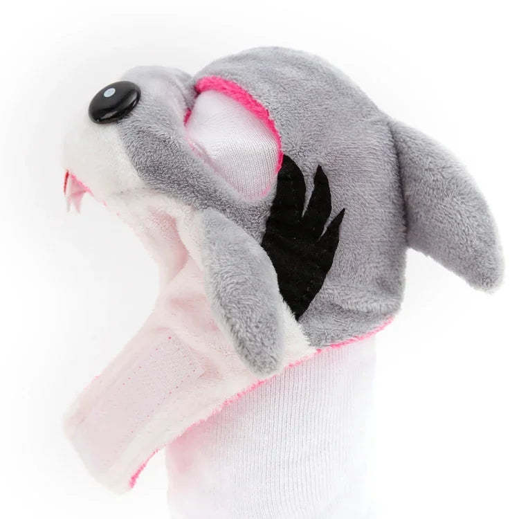 Touca Macia para Cabeça de Gato Vestuário Cruzado para Gato e Cão Chapéu para Animais de Estimação, XS, S, M, L