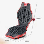 Máquina Elétrica Multifuncional 3 em 1 para Pequeno-Almoço, Panela para Donuts, Sanduíches, Waffles e Pizza, Plugue UE