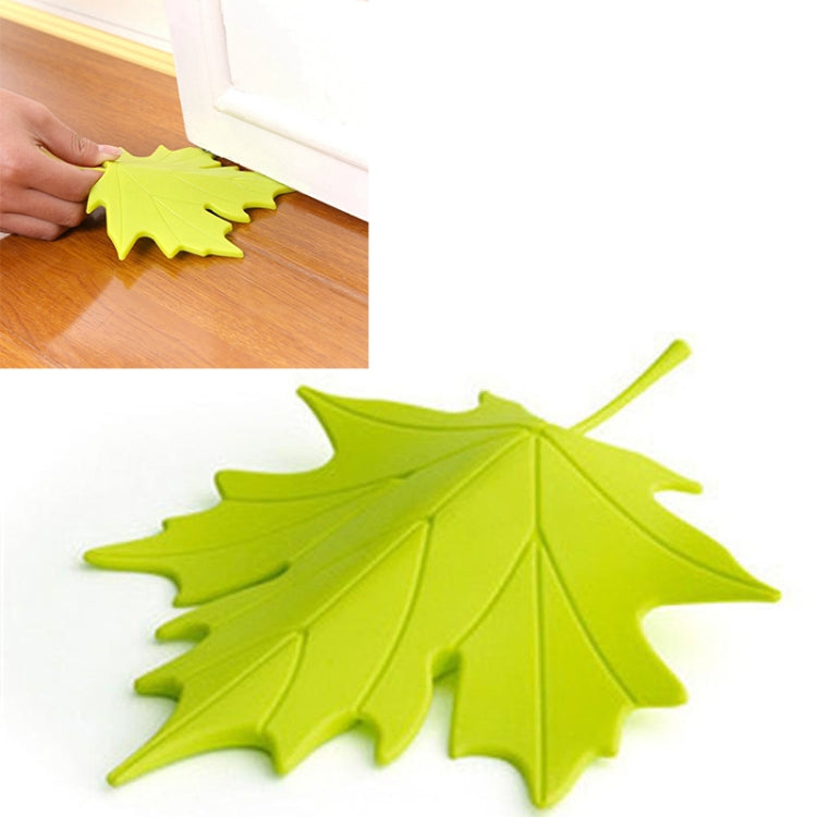 Batente de Porta de Segurança para Dedos com Estilo Folha de Bordo Outonal para Decoração de Casa