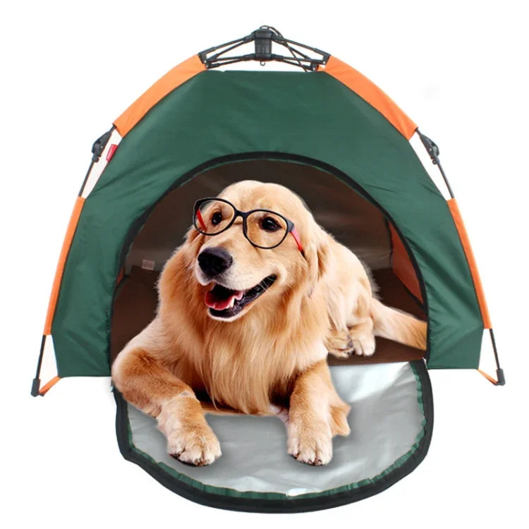 Tenda Exterior para Animais Casa Automática Dobrável para Gatos Canil Resistente à Chuva e Proteção Solar Canil Portátil para Carro Tenda para Cão de Carro