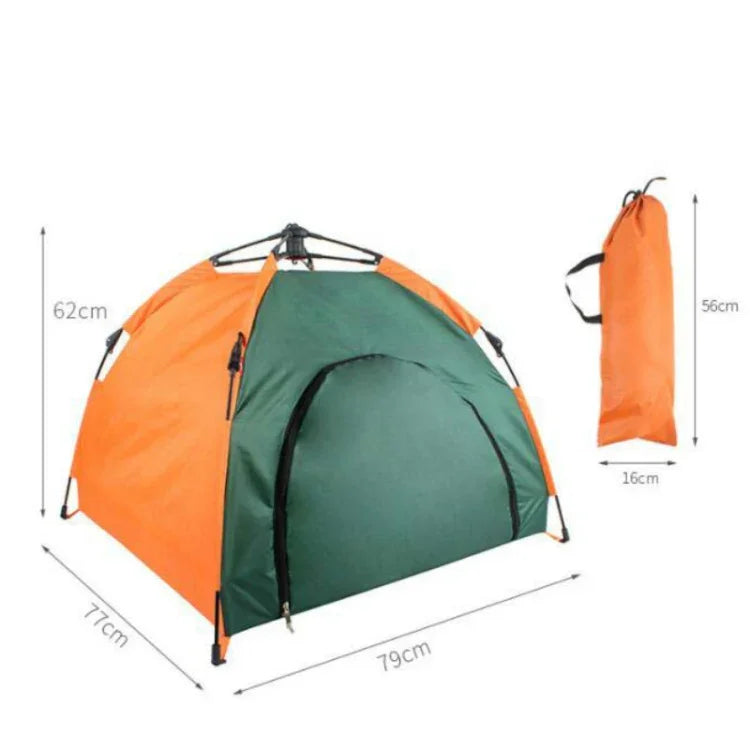 Tenda Exterior para Animais Casa Automática Dobrável para Gatos Canil Resistente à Chuva e Proteção Solar Canil Portátil para Carro Tenda para Cão de Carro