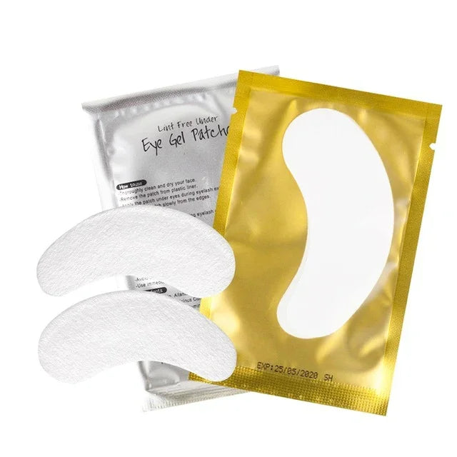 Patches de Papel para Pestanas, Almofadas para Debaixo dos Olhos, Patches de Papel para Extensão de Pestanas, Adesivos para Olhos, Ferramentas de Maquilhagem
