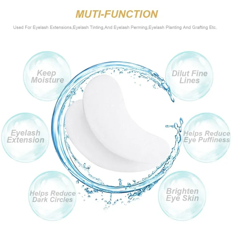 Patches de Papel para Pestanas, Almofadas para Debaixo dos Olhos, Patches de Papel para Extensão de Pestanas, Adesivos para Olhos, Ferramentas de Maquilhagem