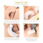 Patches de Papel para Pestanas, Almofadas para Debaixo dos Olhos, Patches de Papel para Extensão de Pestanas, Adesivos para Olhos, Ferramentas de Maquilhagem