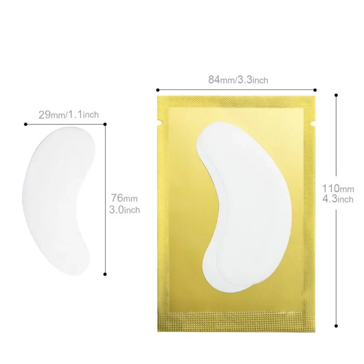 Patches de Papel para Pestanas, Almofadas para Debaixo dos Olhos, Patches de Papel para Extensão de Pestanas, Adesivos para Olhos, Ferramentas de Maquilhagem