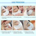Patches de Papel para Pestanas, Almofadas para Debaixo dos Olhos, Patches de Papel para Extensão de Pestanas, Adesivos para Olhos, Ferramentas de Maquilhagem