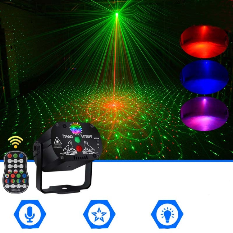 MN-R60 Luz Laser Mini Recarregável USB Ativada por Voz Luz Atmosférica LED Laser para Entretenimento Doméstico de Natal Luz de Palco