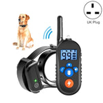 Coleira Impermeável Eletrónica de Choque Elétrico com Controlo Remoto de 800m Bark Stopper Vibração Alerta Pet Supplies Dispositivo de Treino para Cães, 556-1, 556-2, 556-3