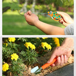 Caixa de Ferramentas com 10 em 1 para Jardim e Flores, Conjunto de Ferramentas Manuais para Jardim e Flores