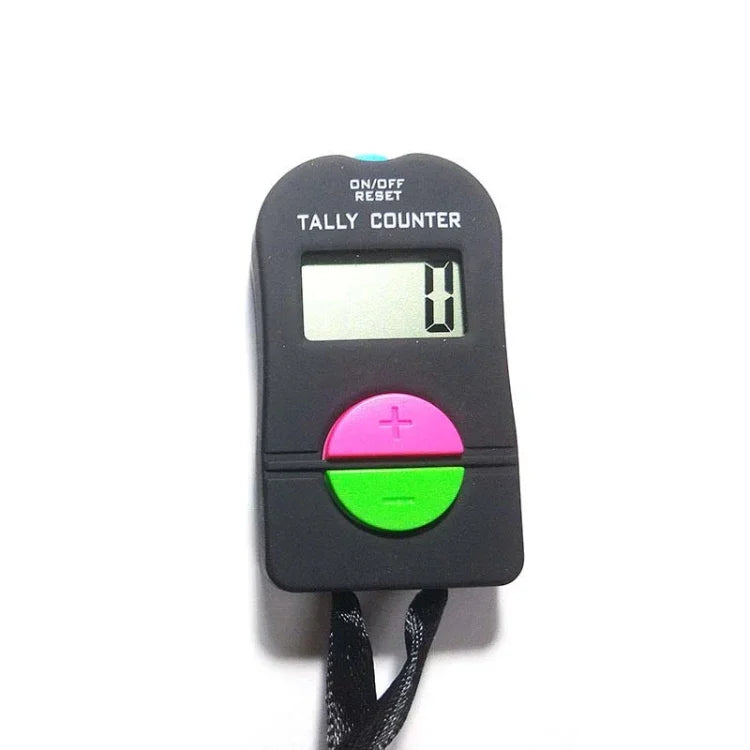 Contador Manual com Ecrã Digital Eletrónico de Grande Ecrã e Cordão, Contador Manual (Adicionar ou Subtrair)