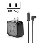 Base de Suporte para Adaptador AC Multifuncional de Projeção e Carregamento para Android/PC/Lite para Switch, Preto+Ficha US, Preto+Ficha UE, Preto+Ficha UK