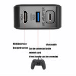Base de Suporte para Adaptador AC Multifuncional de Projeção e Carregamento para Android/PC/Lite para Switch, Preto+Ficha US, Preto+Ficha UE, Preto+Ficha UK