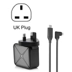 Base de Suporte para Adaptador AC Multifuncional de Projeção e Carregamento para Android/PC/Lite para Switch, Preto+Ficha US, Preto+Ficha UE, Preto+Ficha UK