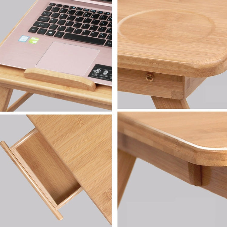 Secretária dobrável para portátil para cama com ranhura para cartão, tipo elevatório, secretária preguiçosa para computador, pequena (50cm) com gaveta, média (54cm) com gaveta, grande (72cm) com gaveta