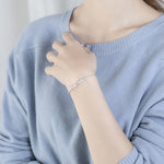 Pulseira Elástica de Laço em Prata Esterlina 925 para Raparigas