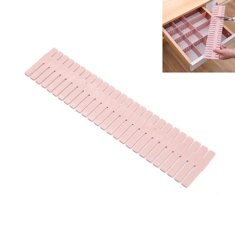Divisor de gaveta de plástico para armazenamento com classificação de combinação livre, 4 peças/pacote, 37x7cm, 47x7cm