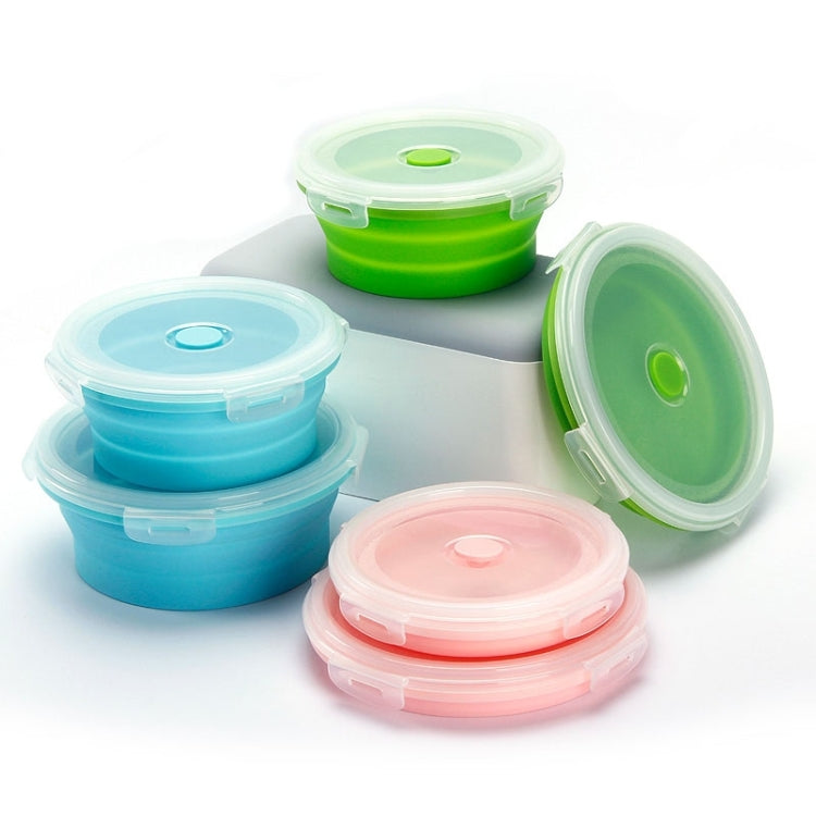 Marmita Dobrável Portátil para Micro-ondas, Marmita Redonda de Silicone, Entrega em Cor Aleatória, Capacidade: 350ml, 350ml, 500ml, 800ml, 1200ml