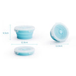 Marmita Dobrável Portátil para Micro-ondas, Marmita Redonda de Silicone, Entrega em Cor Aleatória, Capacidade: 350ml, 350ml, 500ml, 800ml, 1200ml