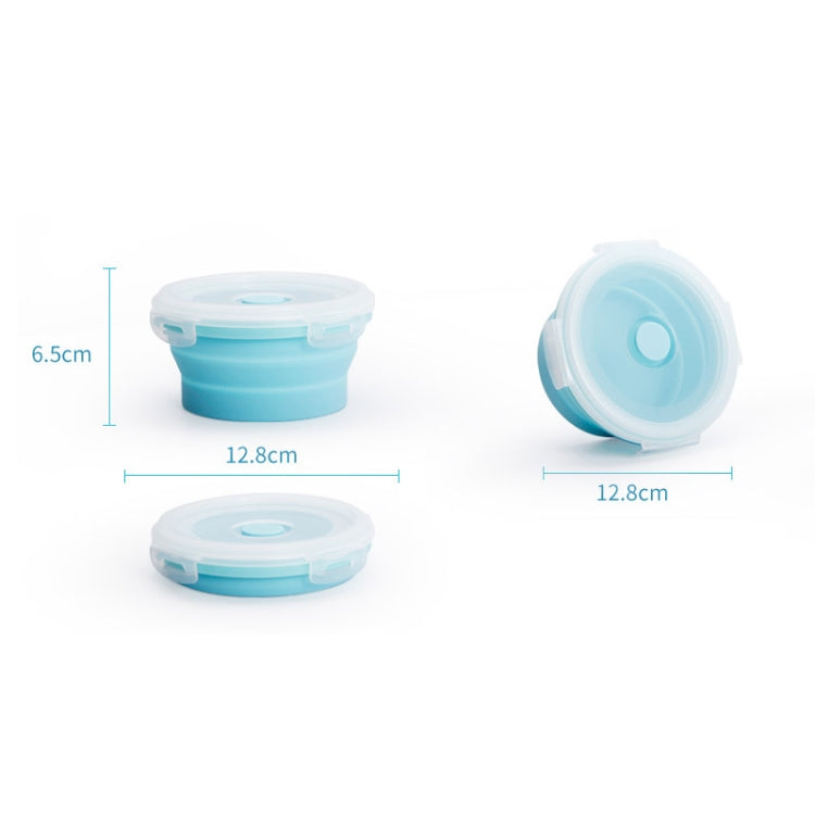 Marmita Dobrável Portátil para Micro-ondas, Marmita Redonda de Silicone, Entrega em Cor Aleatória, Capacidade: 350ml, 350ml, 500ml, 800ml, 1200ml