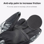 Luvas térmicas de inverno para esqui, impermeáveis, de veludo, espessadas, com ecrã tátil para motociclista, M, L, XL