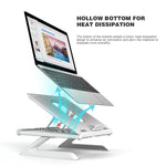 Suporte dobrável multifuncional para portátil, suporte de aumento para monitor, tripé (branco), tripé (preto)