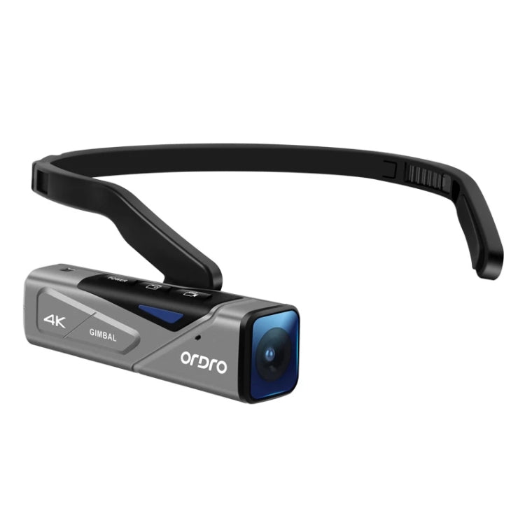 ORDRO EP7 Câmara Desportiva Inteligente 4K de Vídeo ao Vivo com Foco Automático Montada na Cabeça, Sem Comando à Distância, Com Comando à Distância