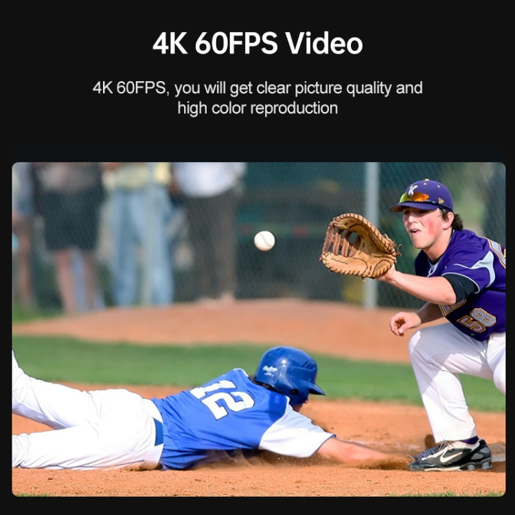 ORDRO EP7 Câmara Desportiva Inteligente 4K de Vídeo ao Vivo com Foco Automático Montada na Cabeça, Sem Comando à Distância, Com Comando à Distância