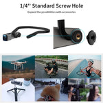 ORDRO EP7 Câmara Desportiva Inteligente 4K de Vídeo ao Vivo com Foco Automático Montada na Cabeça, Sem Comando à Distância, Com Comando à Distância
