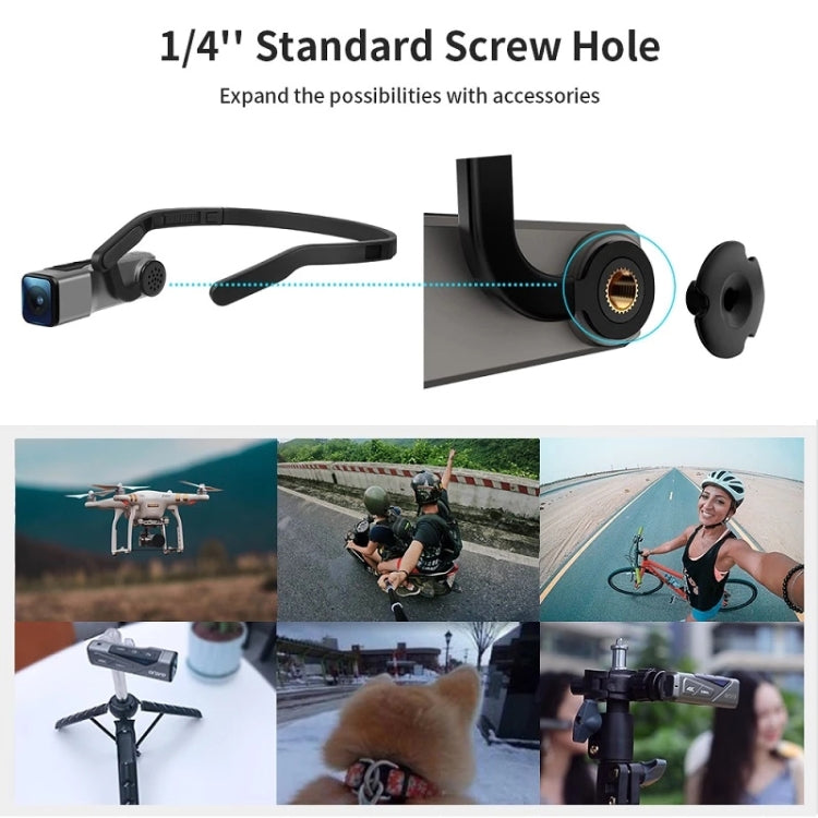 ORDRO EP7 Câmara Desportiva Inteligente 4K de Vídeo ao Vivo com Foco Automático Montada na Cabeça, Sem Comando à Distância, Com Comando à Distância