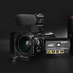ORDRO AC3 Câmara Digital DV com Ecrã IPS de 3.1 polegadas 4K Full HD 13MP Visão Noturna WiFi, Standard, Standard + Microfone, Standard + Microfone + Suporte de Mão, Standard + Microfone + Luz de Preenchimento