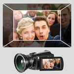ORDRO AC3 Câmara Digital DV com Ecrã IPS de 3.1 polegadas 4K Full HD 13MP Visão Noturna WiFi, Standard, Standard + Microfone, Standard + Microfone + Suporte de Mão, Standard + Microfone + Luz de Preenchimento