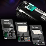 ORDRO AC5 Câmara de Vídeo Digital DV com Zoom Óptico 12X, Visão Noturna 4K HD WiFi, Standard, Standard + Microfone, Standard + Microfone + Suporte de Mão, Standard + Microfone + Luz de Preenchimento