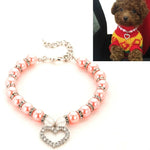Acessórios para Animais de Estimação Colar de Pérolas Coleiras para Gatos e Cães, S, M, L