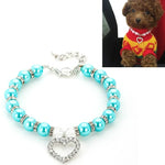 Acessórios para Animais de Estimação Colar de Pérolas Coleiras para Gatos e Cães, S, M, L