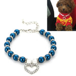 Acessórios para Animais de Estimação Colar de Pérolas Coleiras para Gatos e Cães, S, M, L