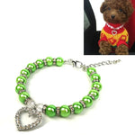 Acessórios para Animais de Estimação Colar de Pérolas Coleiras para Gatos e Cães, S, M, L