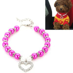 Acessórios para Animais de Estimação Colar de Pérolas Coleiras para Gatos e Cães, S, M, L