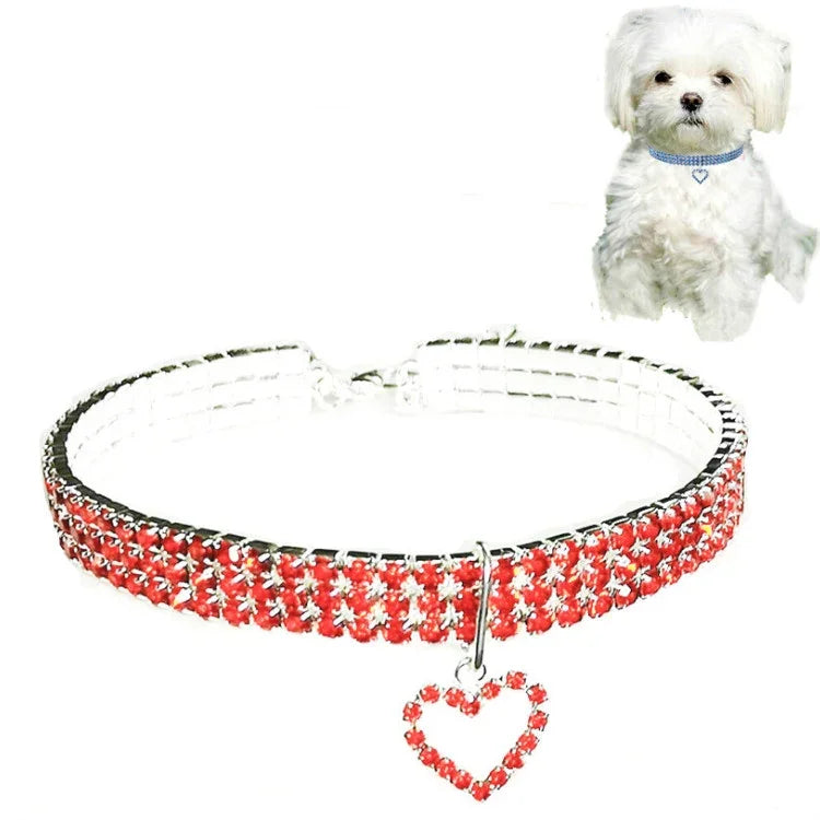 Acessórios Elásticos de Amor para Gatos e Cães, Coleiras para Animais de Estimação, S, M, L