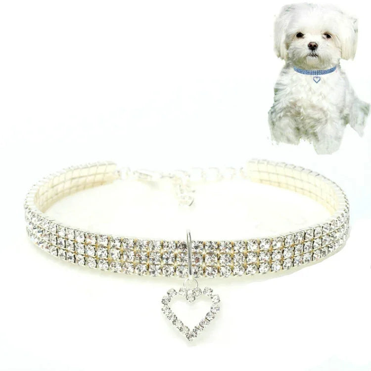 Acessórios Elásticos de Amor para Gatos e Cães, Coleiras para Animais de Estimação, S, M, L