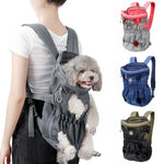 Mochila para Passeios de Animais de Estimação Doglemi Bolsa de Ombro e Peito para Cães Bolsa Respirável em Malha para Cães e Gatos, M, L