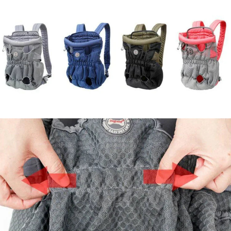 Mochila para Passeios de Animais de Estimação Doglemi Bolsa de Ombro e Peito para Cães Bolsa Respirável em Malha para Cães e Gatos, M, L