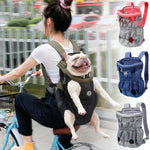 Mochila para Passeios de Animais de Estimação Doglemi Bolsa de Ombro e Peito para Cães Bolsa Respirável em Malha para Cães e Gatos, M, L