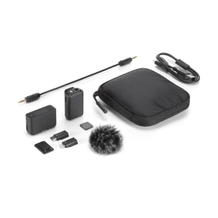 Transmissão sem fios original com ecrã tátil OLED para DJI Mic, modelo: 1 transmissor 1 recetor, 1 transmissor 1 recetor