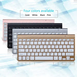 Teclado e Rato Sem Fios Mini USB Externo para Portátil e Computador de Secretária Universal, Teclado, Conjunto de Teclado e Rato