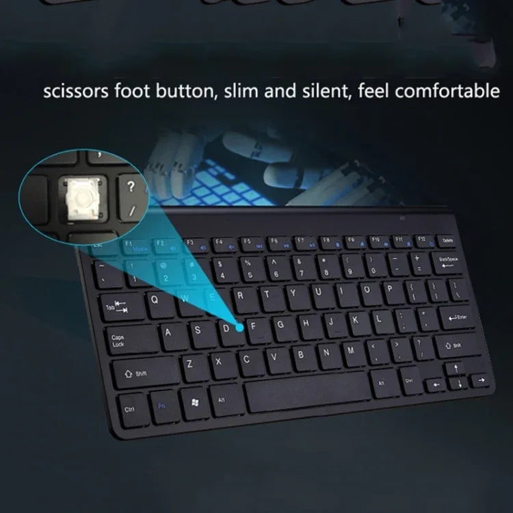 Teclado e Rato Sem Fios Mini USB Externo para Portátil e Computador de Secretária Universal, Teclado, Conjunto de Teclado e Rato
